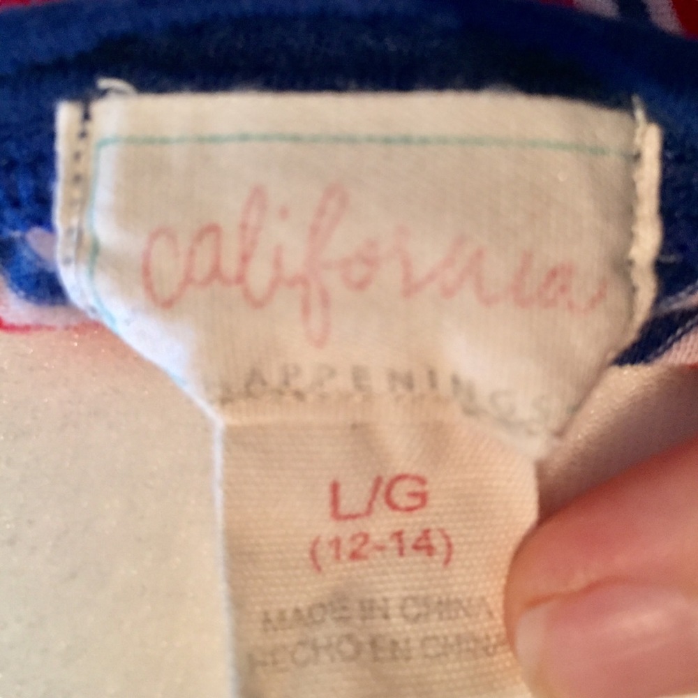 California Happenings Striped Dress Size L - Picture 5 of 5